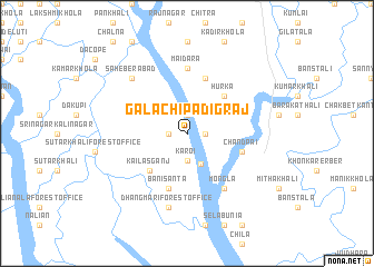 map of Galachipa Digraj