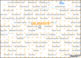 map of Galadeniya