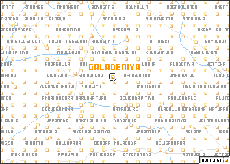 map of Galadeniya