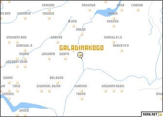 map of Galadima Kogo