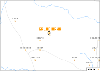 map of Galadimawa