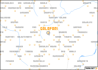 map of Galafari