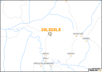 map of Galagala