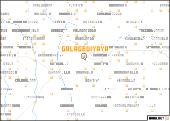 map of Galagediyaya