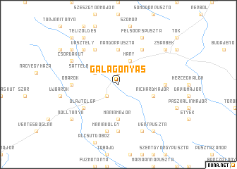 map of Galagonyás