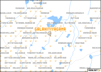 map of Galahitiyagama