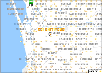 map of Galahitiyawa