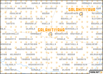 map of Galahitiyawa