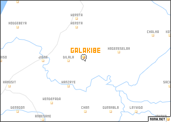 map of Gala Kʼibē