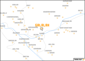 map of Galālah