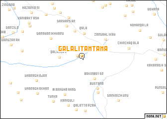 map of Galāl-i Tamtama