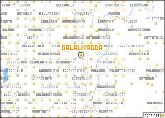 map of Galaliyadda