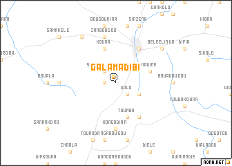 map of Galamadibi