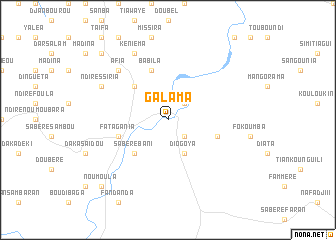 map of Galama