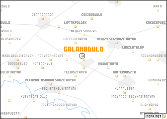 map of Galambdůlő