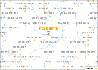 map of Galambok