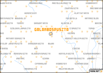 map of Galambospuszta