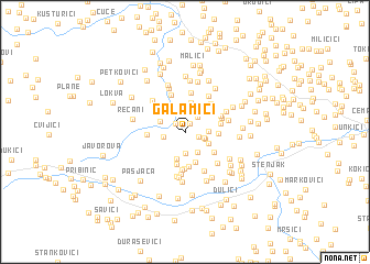 map of Galamići