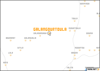 map of Gala Ngourtoula