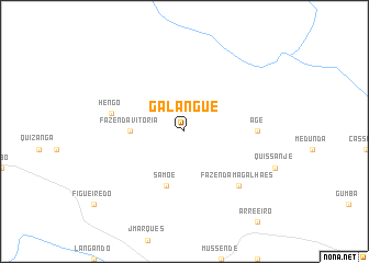 map of Galangue