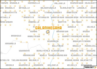 map of Galanihegama