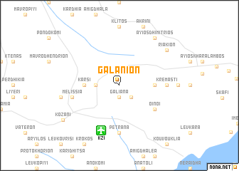 map of Galánion