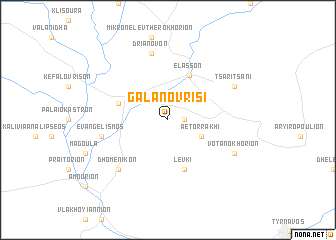 map of Galanóvrisi