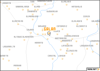 map of Galán