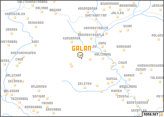 map of Galān