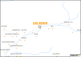 map of Gălăoaia