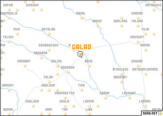 map of Galao