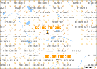 map of Galapitagama