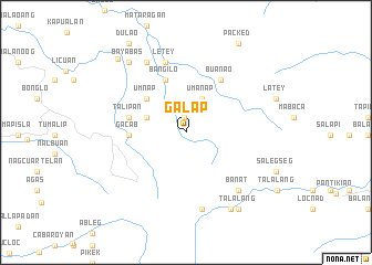 map of Galap