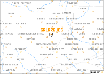 map of Galargues