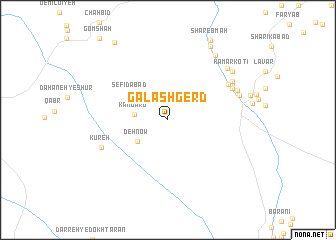 map of Galāshgerd