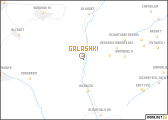 map of Galashki