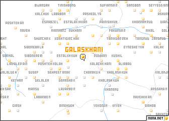 map of Galaskhānī