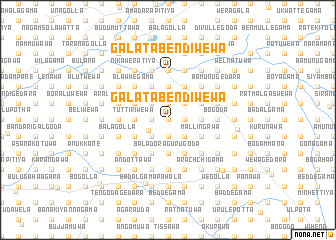 map of Galatabendiwewa