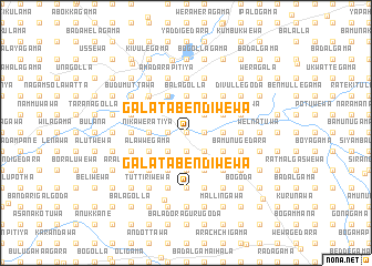 map of Galatabendiwewa