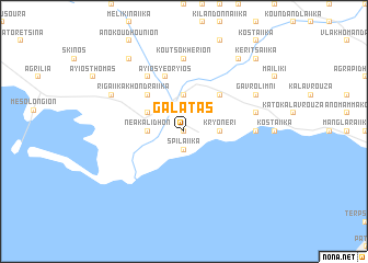 map of Galatás