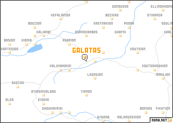 map of Galatás