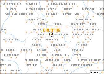 map of Galatás