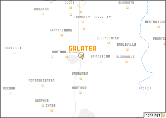 map of Galatea