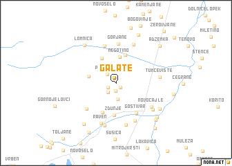 map of Galate