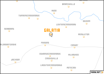 map of Galatia