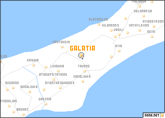 map of Galatia