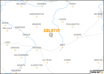 map of Galatin