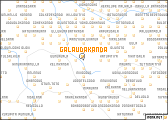 map of Galaudakanda