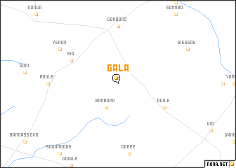 map of Gala