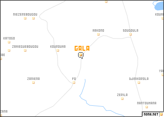 map of Gala